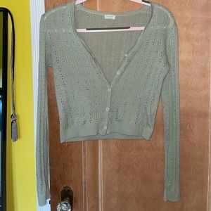 Knitted Green Cardigan